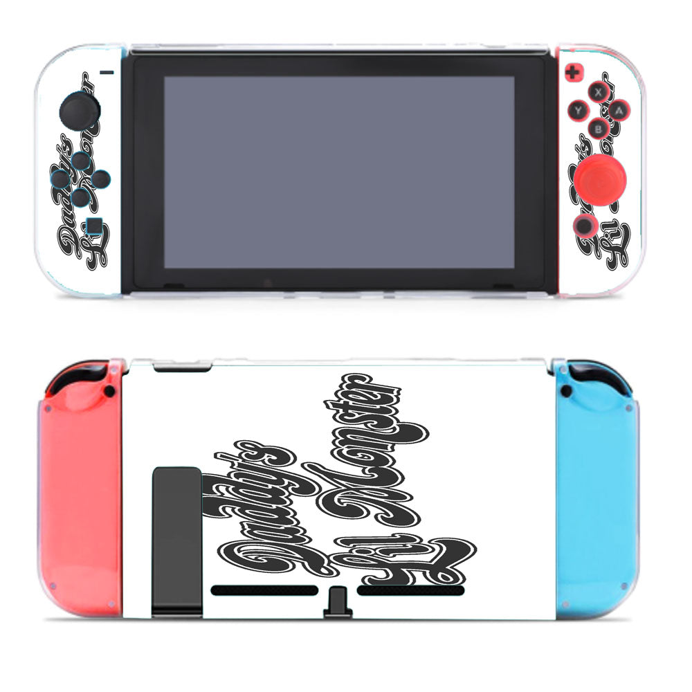 Black White Daddy Lil Monster Nintendo Switch Cover Case