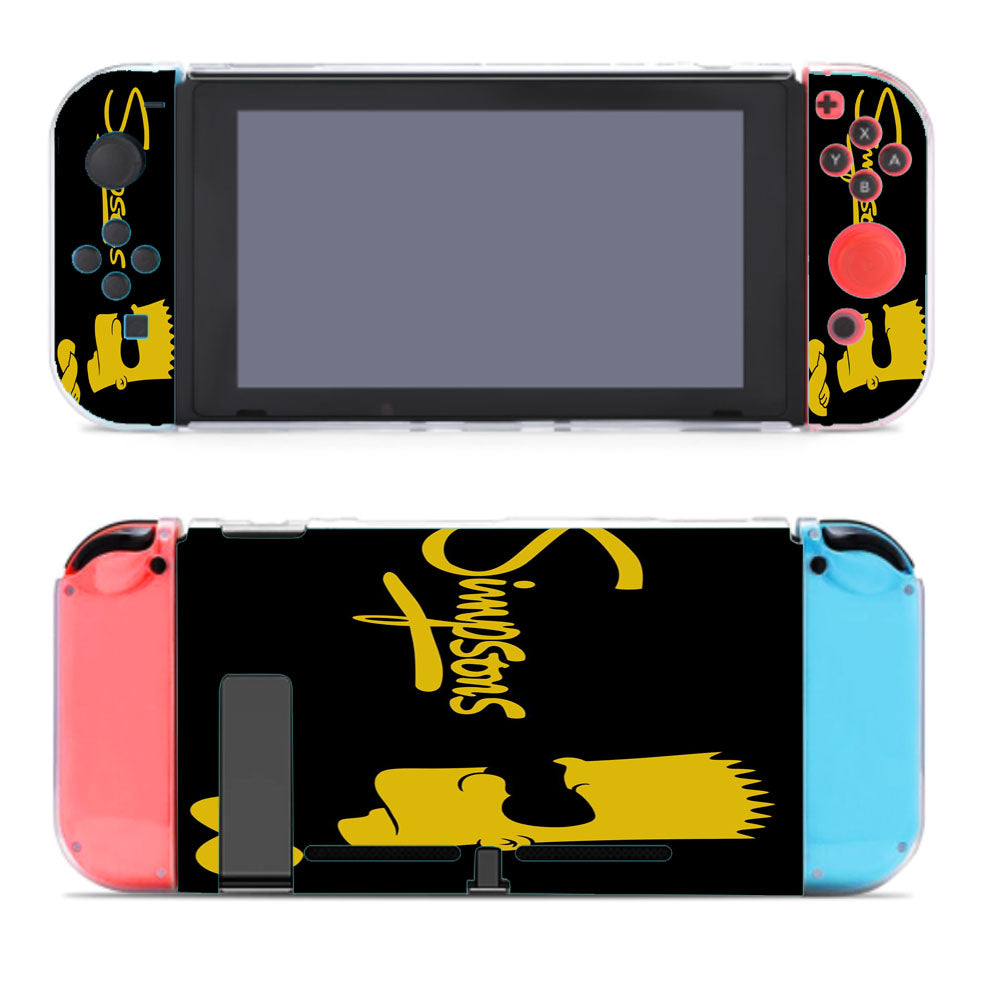 Black Yellow Bart Simpsons Nintendo Switch Cover Case