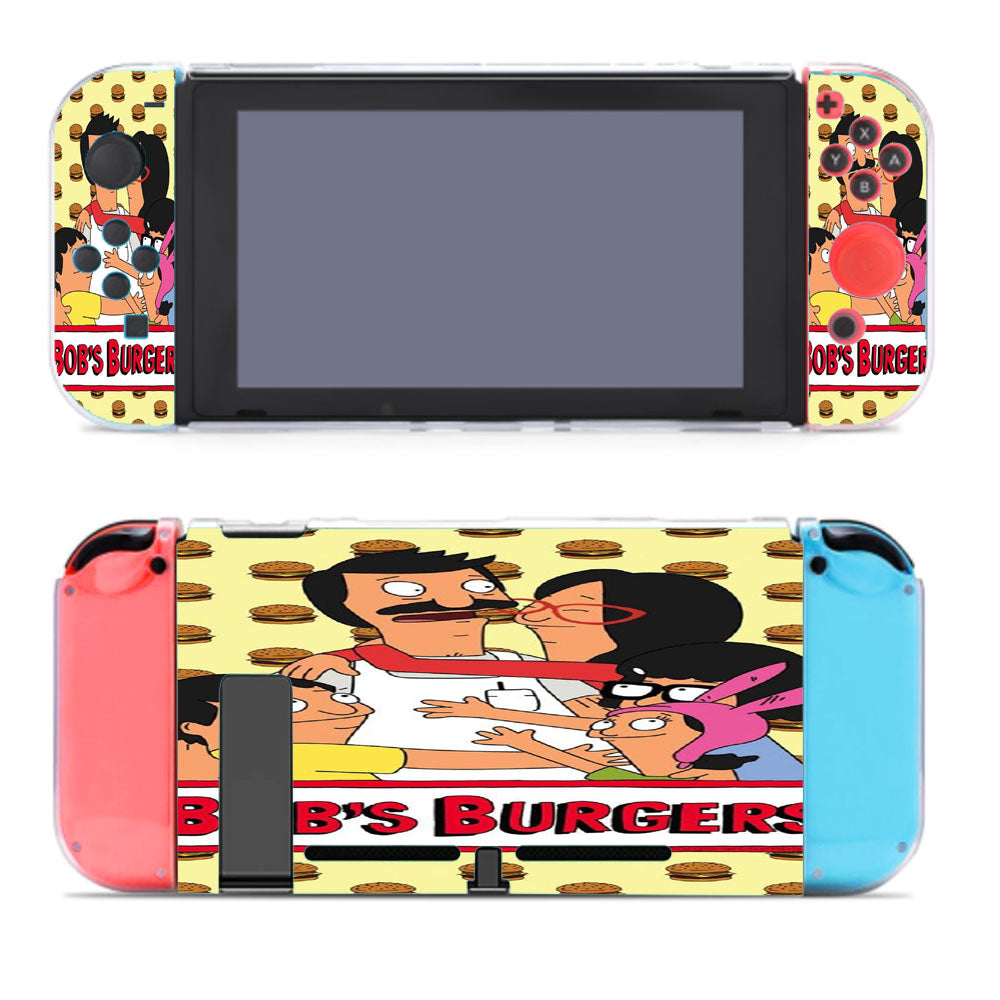 Bobs Burgers With Burgers Pattern Nintendo Switch Cover Case
