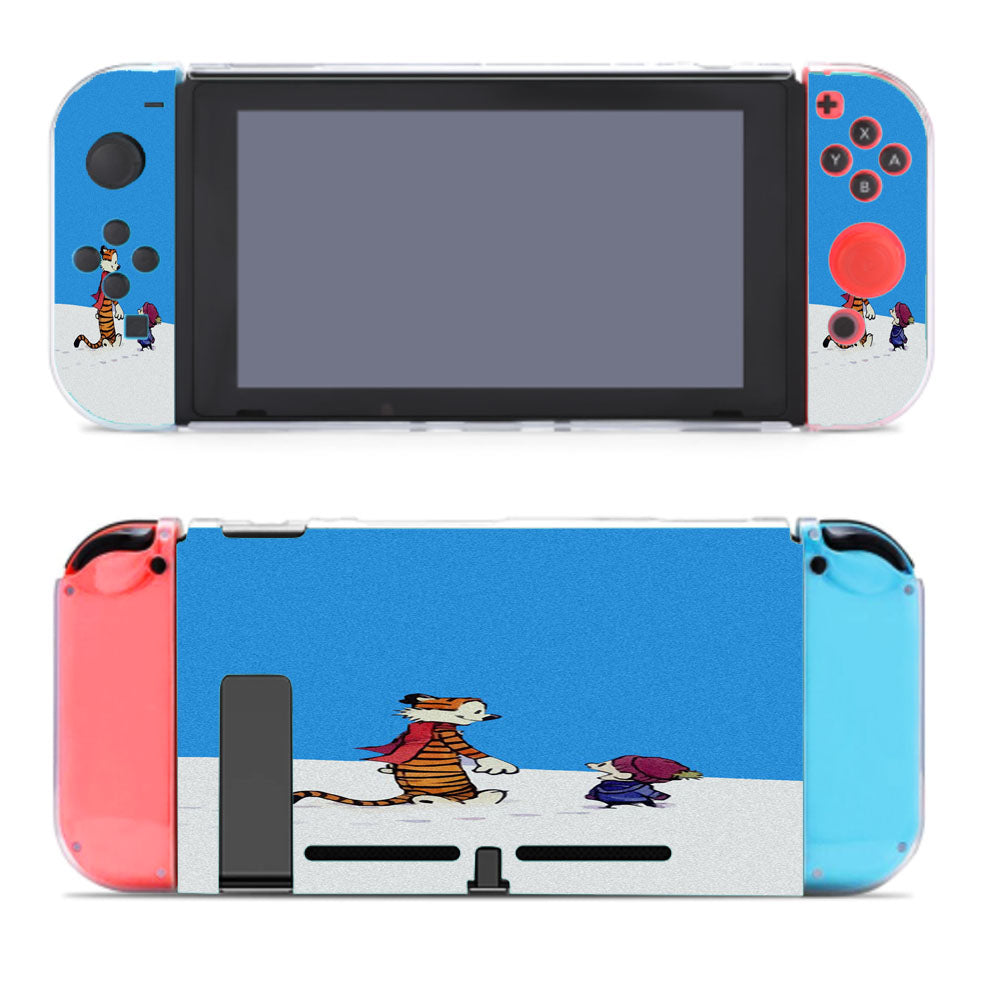 Calvin And Hobbes Christmas Snow Nintendo Switch Cover Case