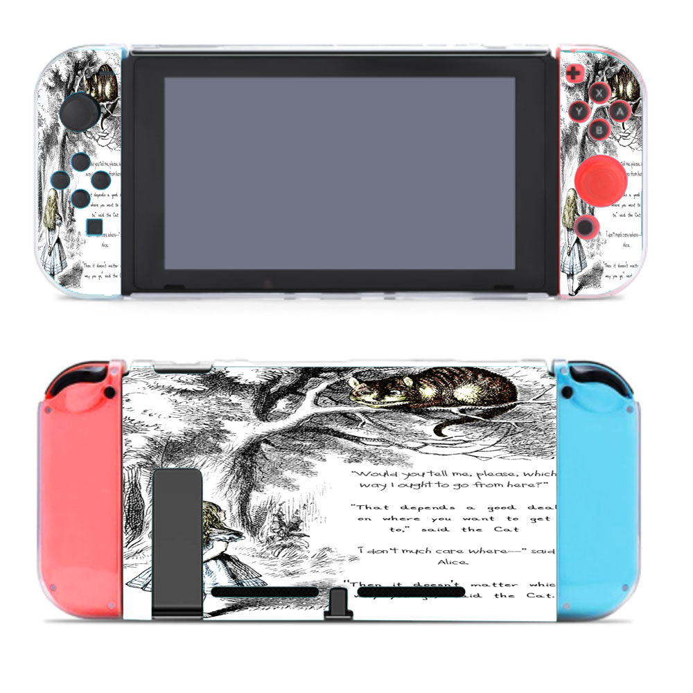 Cat Cheshire Quote Nintendo Switch Cover Case