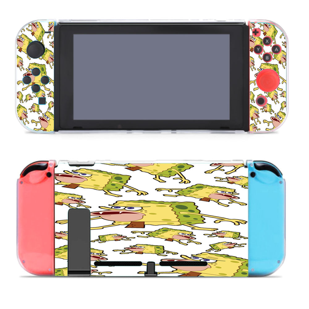 Caveman Spongebob Squarepants Pattern Nintendo Switch Cover Case