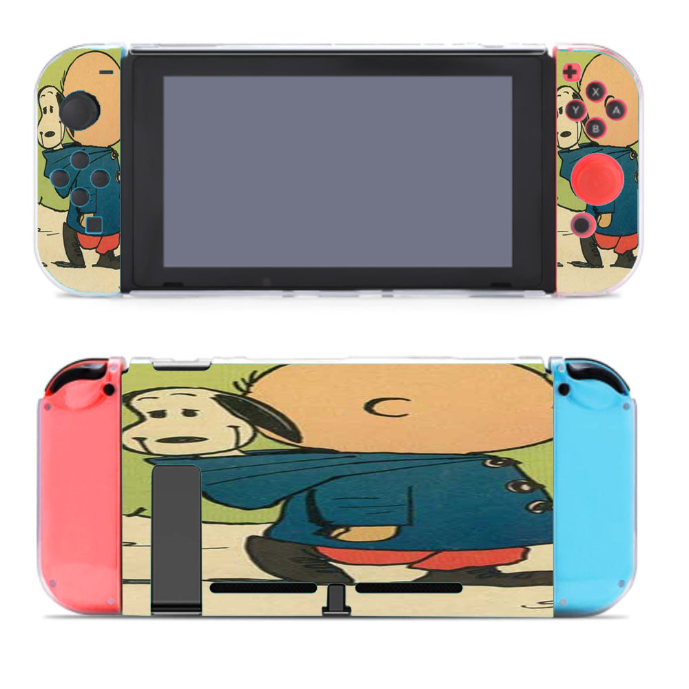 Charlie Brown Snoopy In Hood Nintendo Switch Cover Case