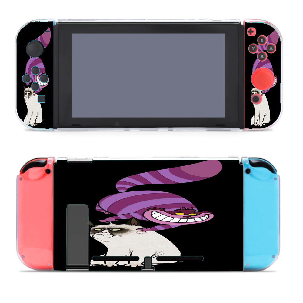 Cheshire Cat And Grumpy Cat Nintendo Switch Cover Case