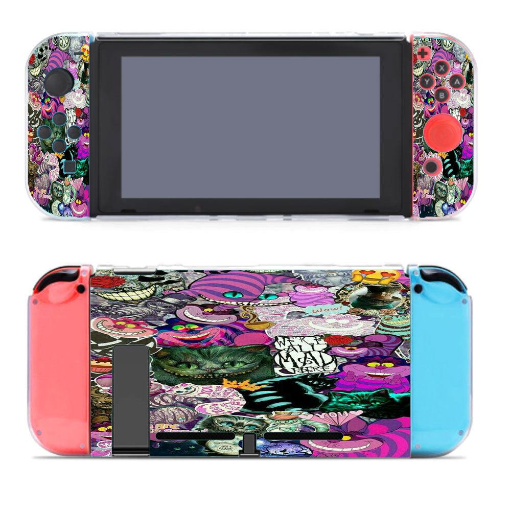 Cheshire Cat Collages Wallpaper Nintendo Switch Cover Case