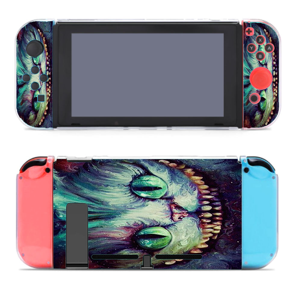 Cheshire Cat Face Galaxy Art Nintendo Switch Cover Case