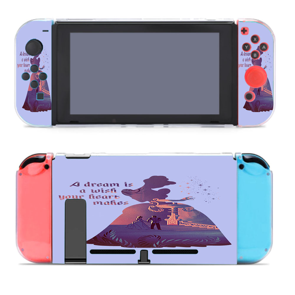 Cinderella Dream Quote Disney Nintendo Switch Cover Case