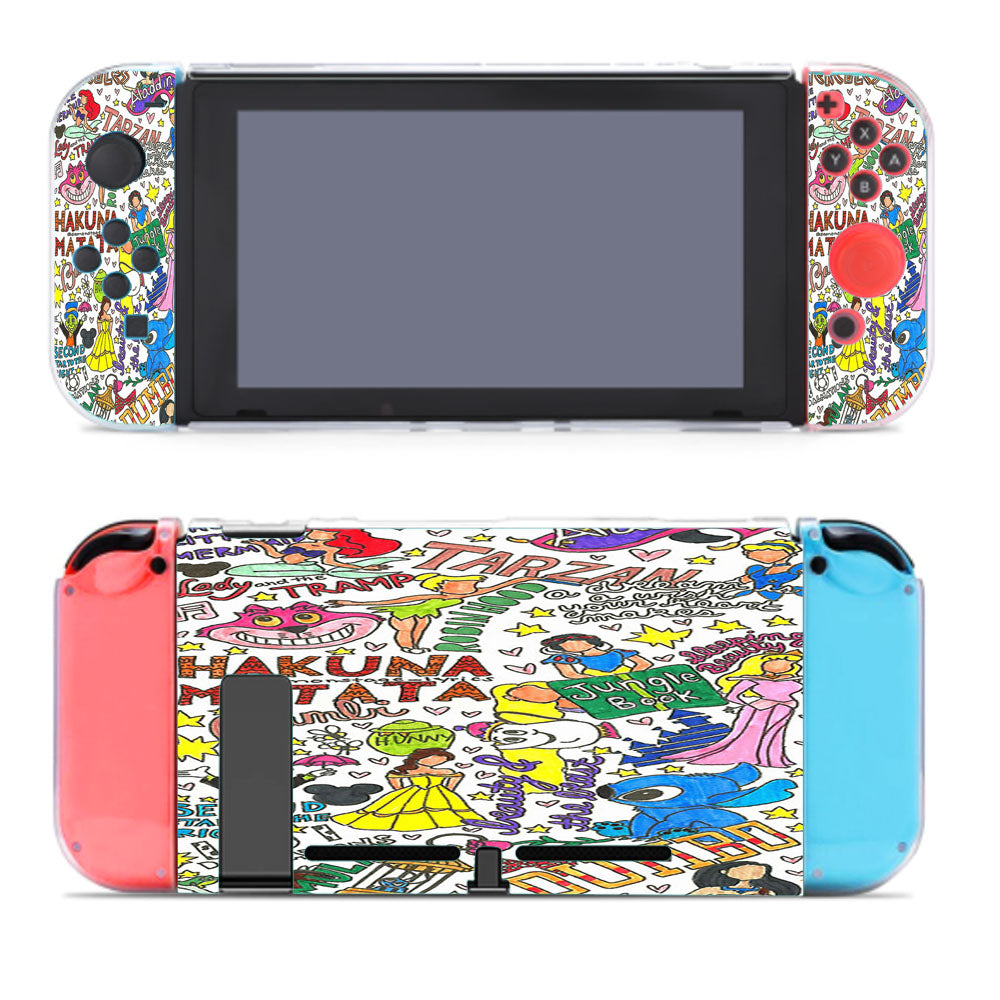 Collage Art Disney Nintendo Switch Cover Case