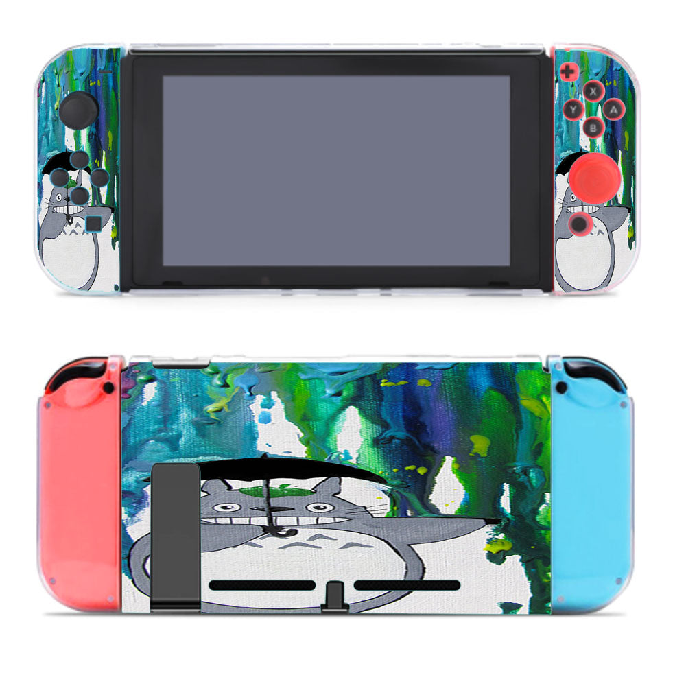 Colorful Art Umbrella Totoro Nintendo Switch Cover Case