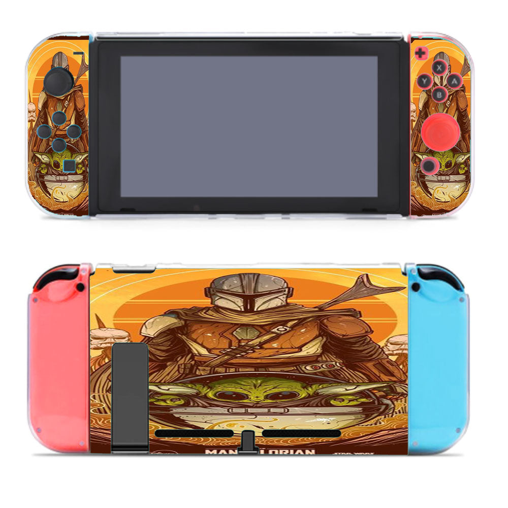 Cool Artwork Mandalorian Babby Yoda Nintendo Switch Cover Case