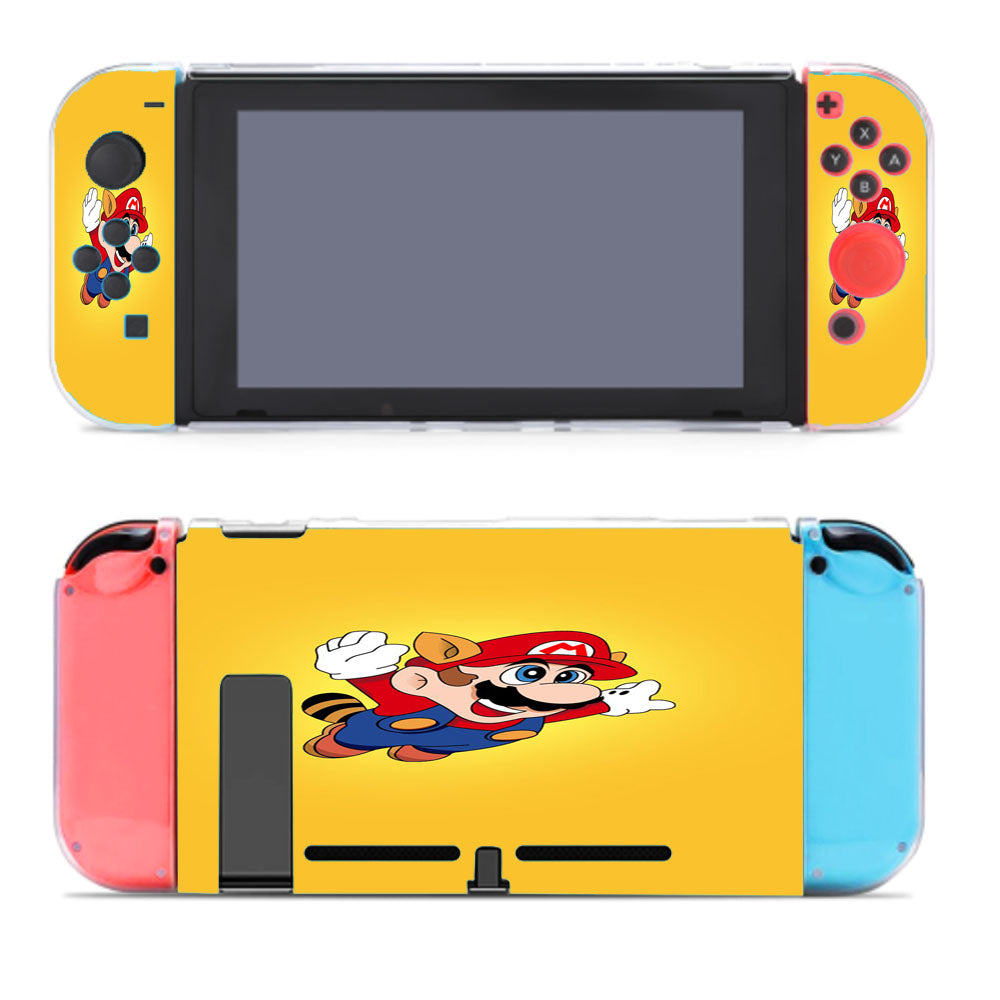 Cute Racoon Mario Yellow Nintendo Switch Cover Case
