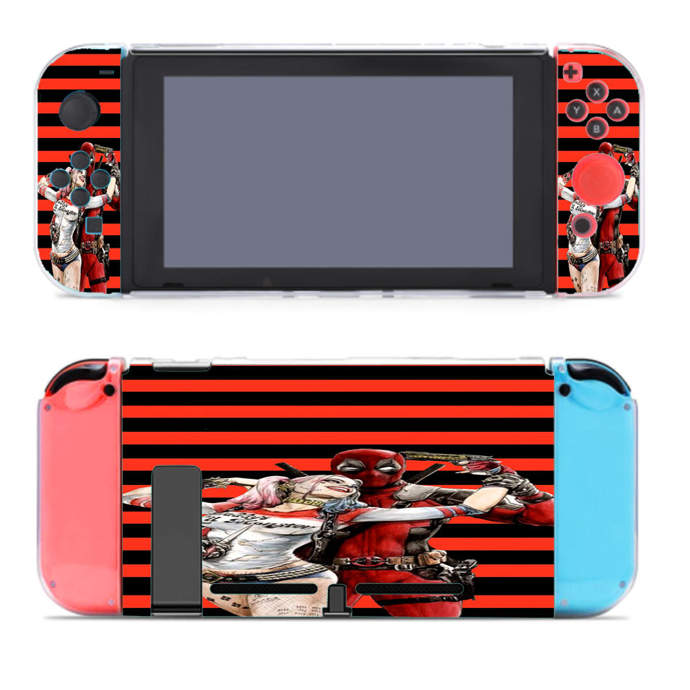 Deadpool X Harley Quinn Nintendo Switch Cover Case