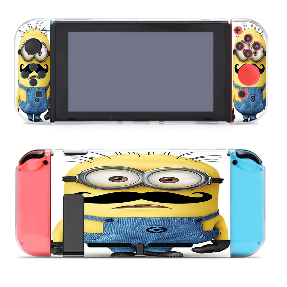 Despicable Me Minion With Cute Mustache Nintendo Switch Cover Case