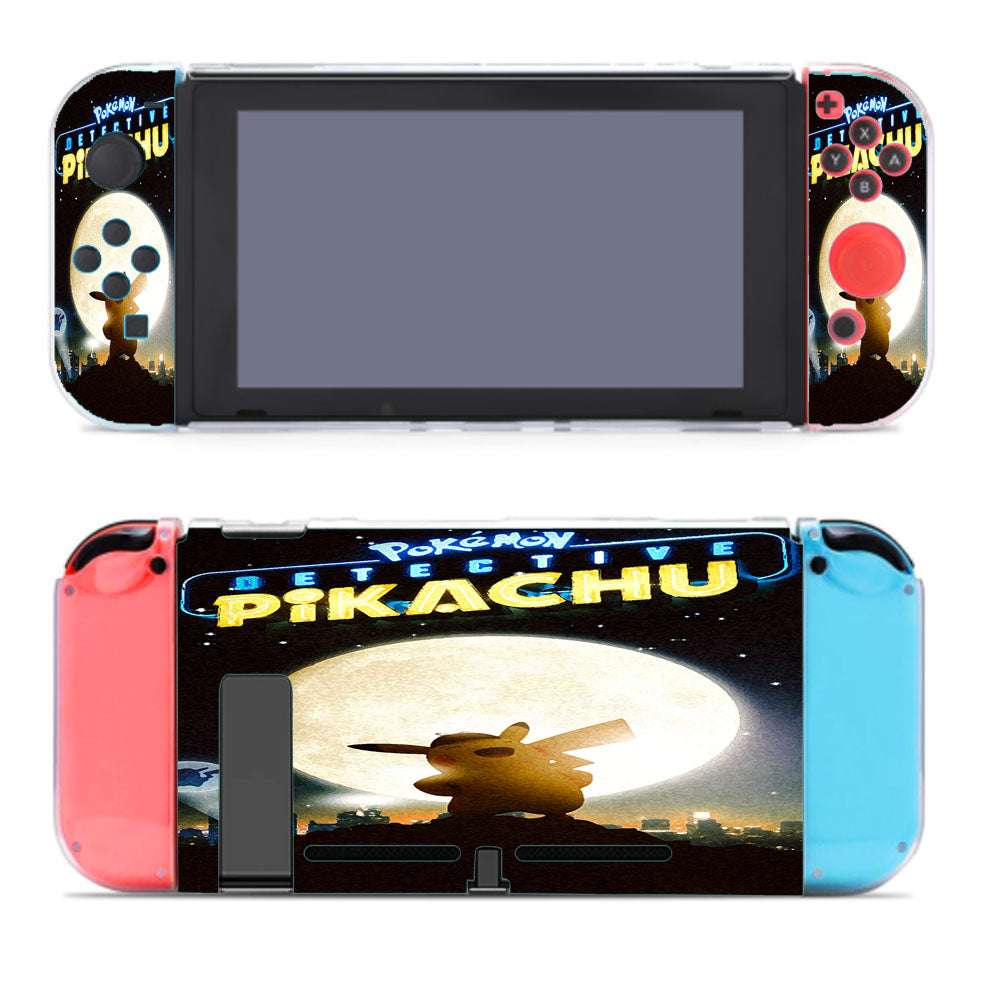 Detective Pikachu Poster Watercolor Nintendo Switch Cover Case