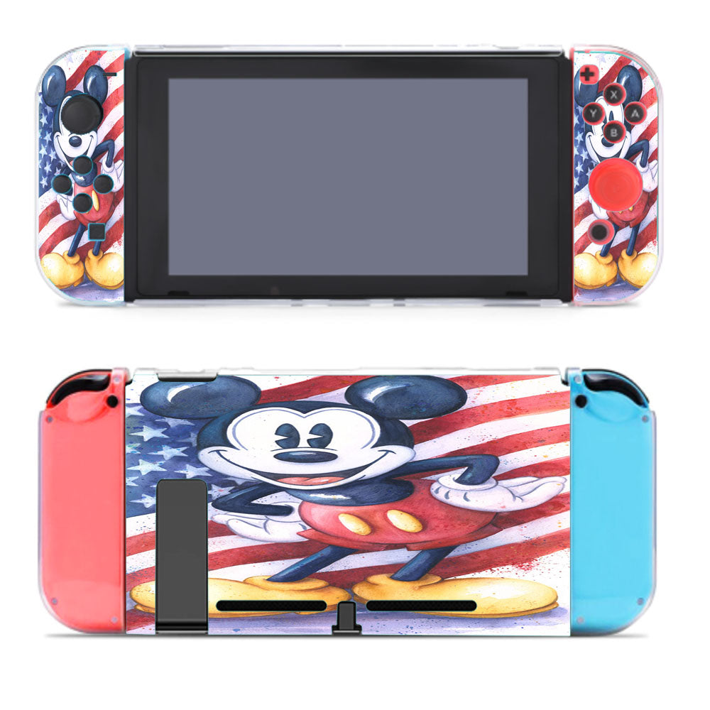 Disney Art 4Th Of July Memorial Day Nintendo Switch Cover Case