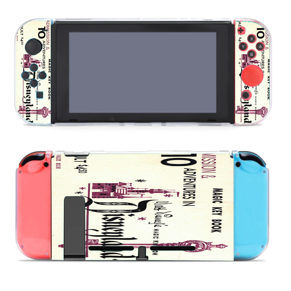 Disney Land Retro Ticket Nintendo Switch Cover Case