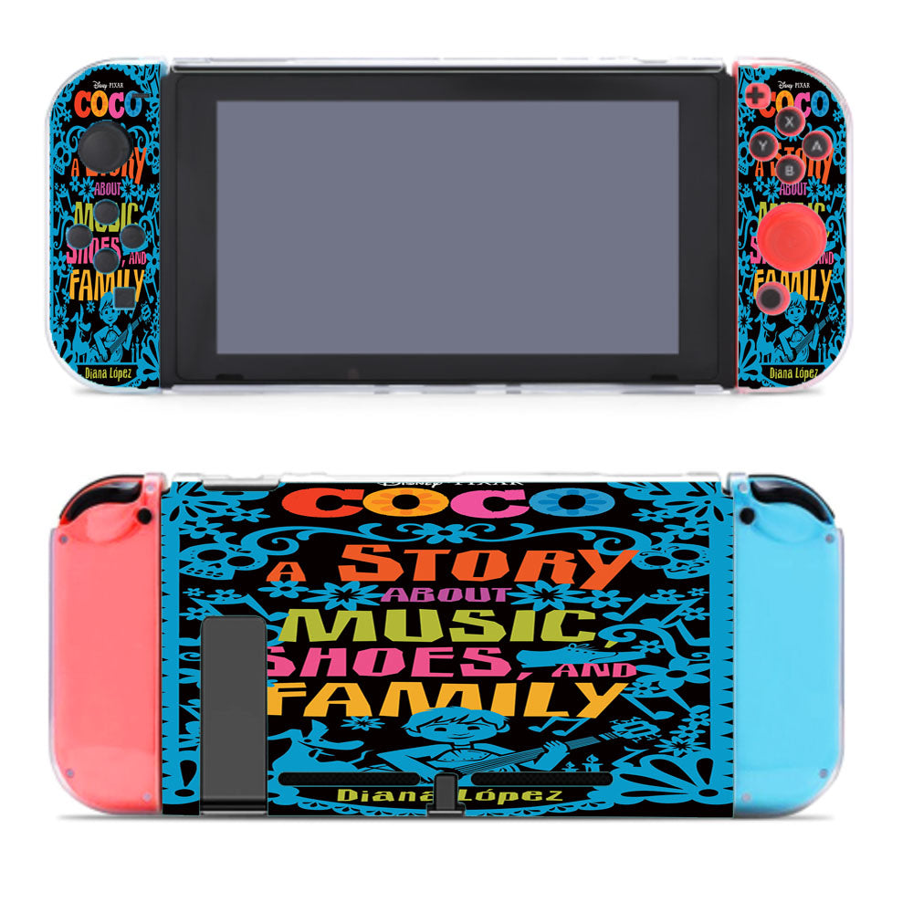 Disney Pixar Coco Text Poster Nintendo Switch Cover Case