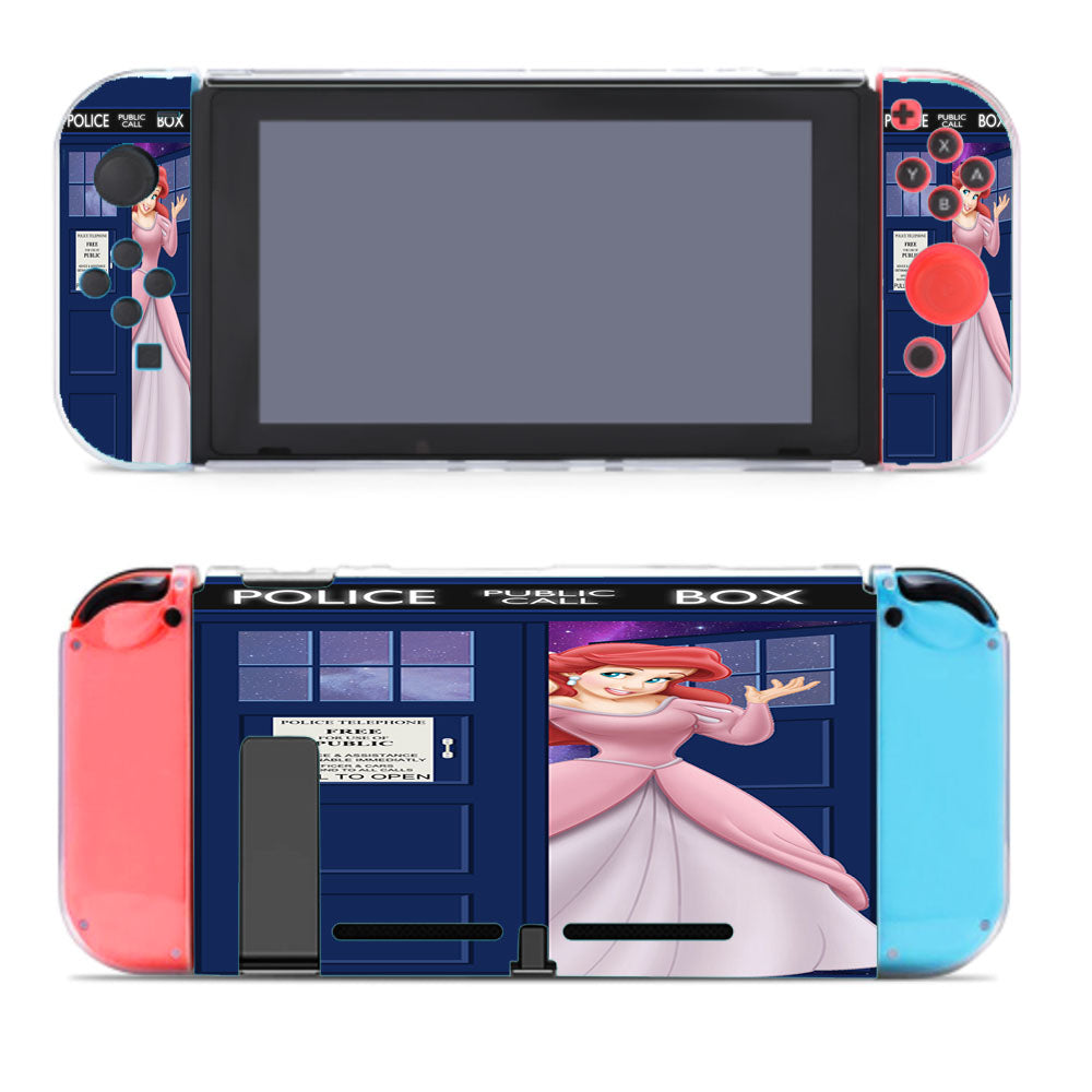 Disney Princess Ariel Tardis Police Box Nintendo Switch Cover Case