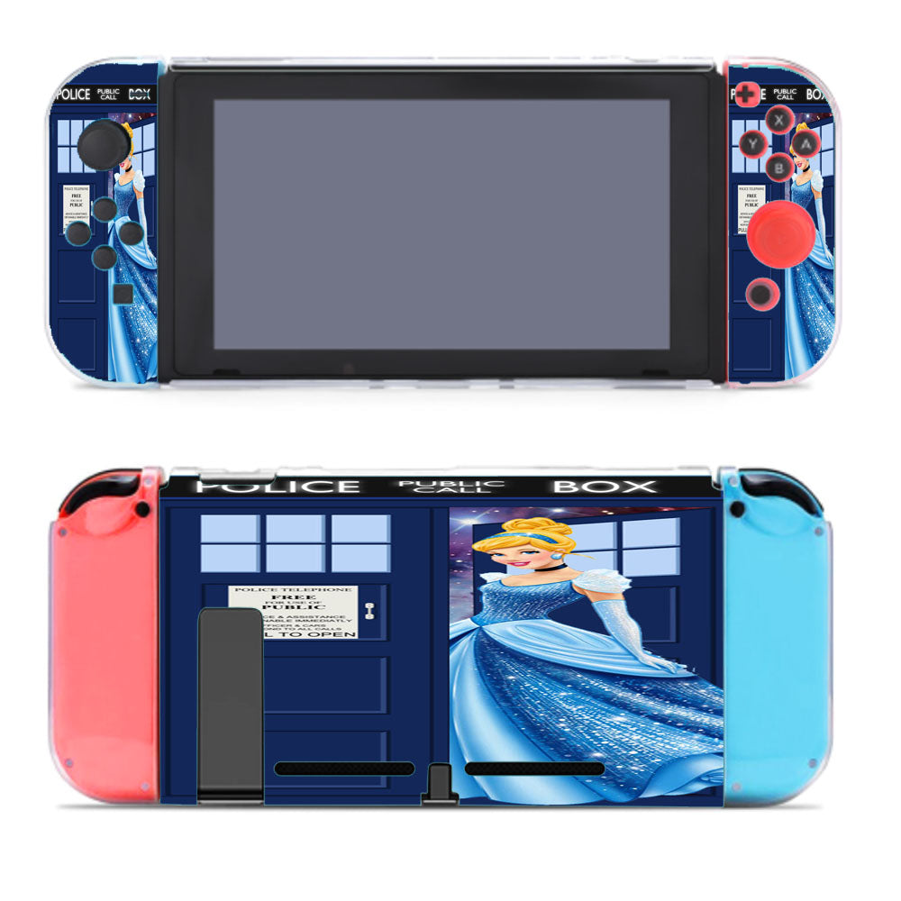 Disney Princess Cinderella Tardis Police Box Nintendo Switch Cover Case
