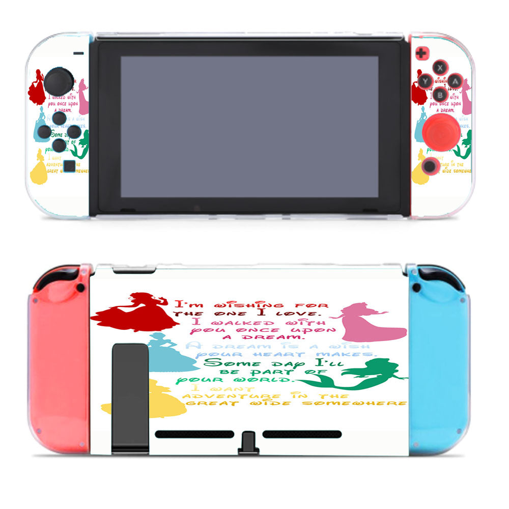 Disney Princesses Quotes Cover Nintendo Switch Cover Case