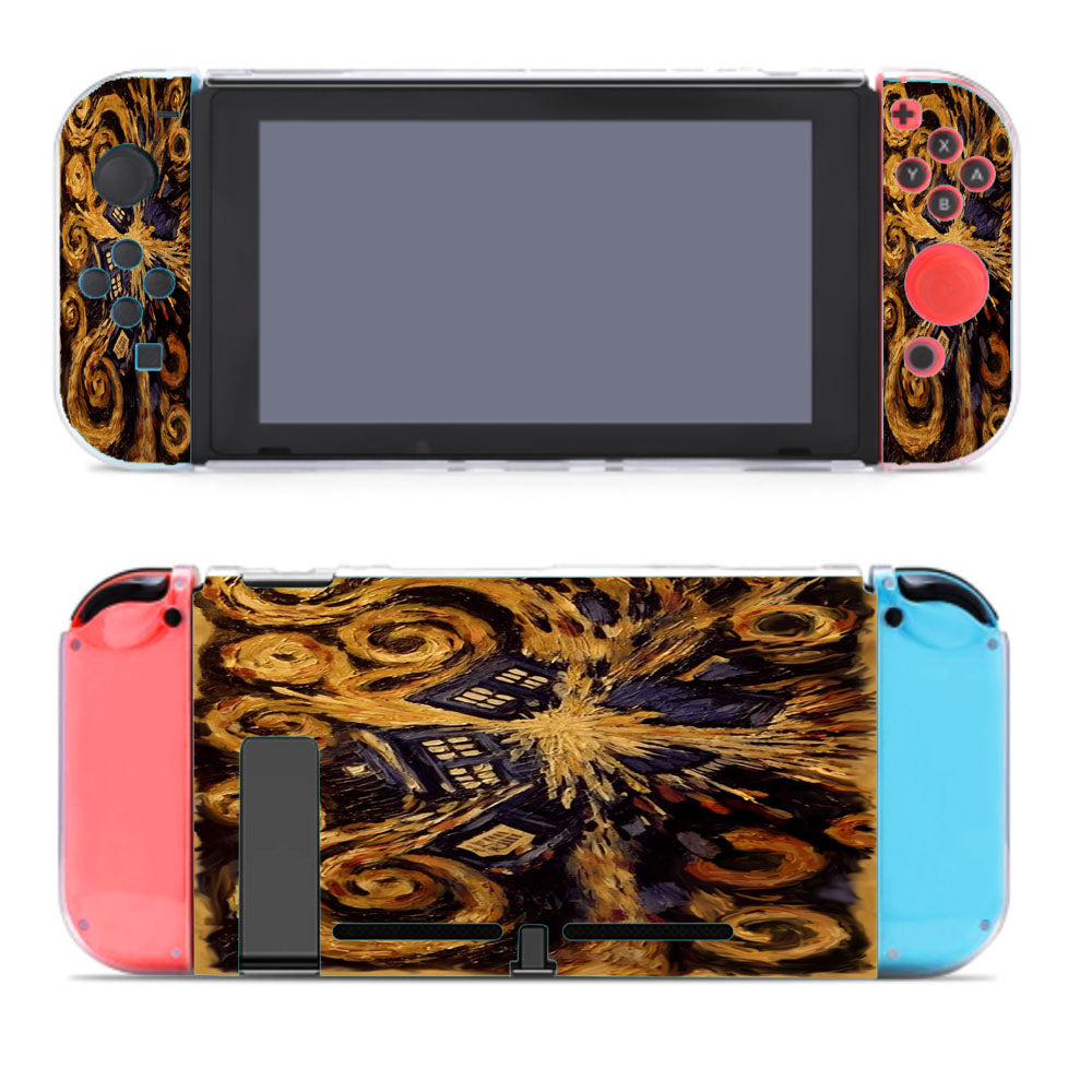 Doctor Who Tardis Police Box Painting Vincent Van Gogh Nintendo Switch Cover Case