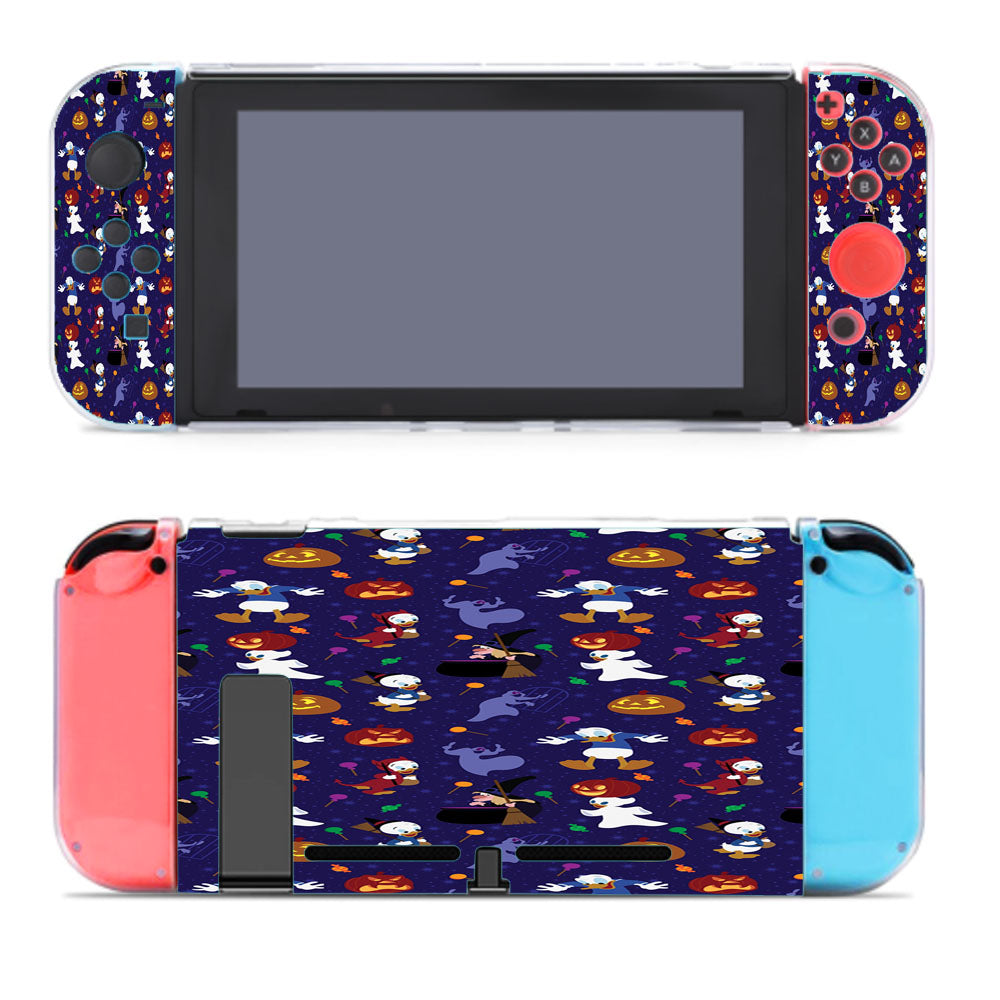 Donald Duck Purple Halloween Pattern Nintendo Switch Cover Case