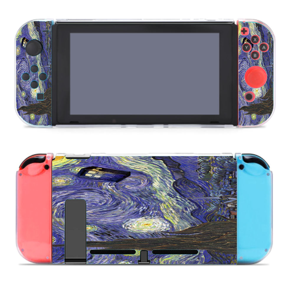Dr Who Tardis In Van Gogh Nintendo Switch Cover Case