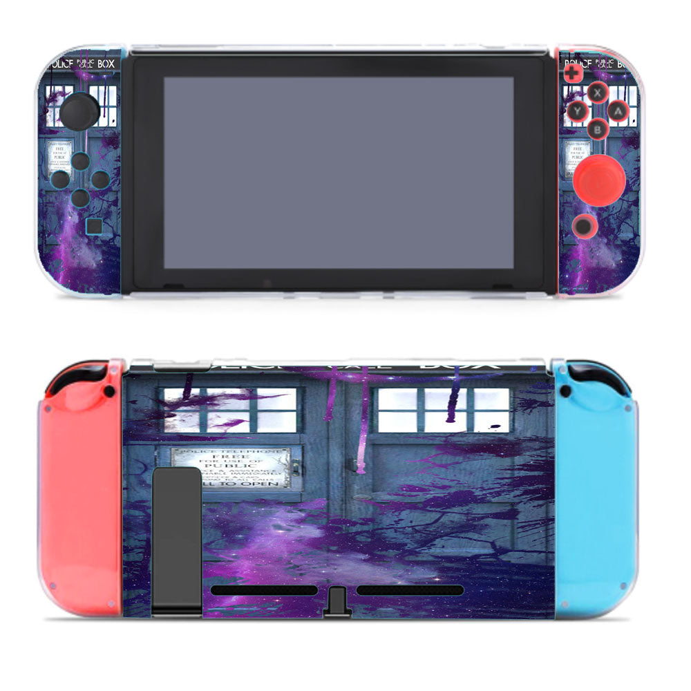 Dr Who Tardis Police Box Galaxy Nebula Nintendo Switch Cover Case