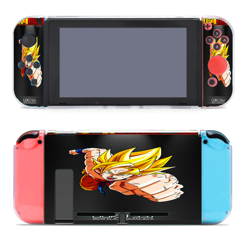 Dragon Ball Z Goku Ssj Battle Damaged Nintendo Switch Cover Case