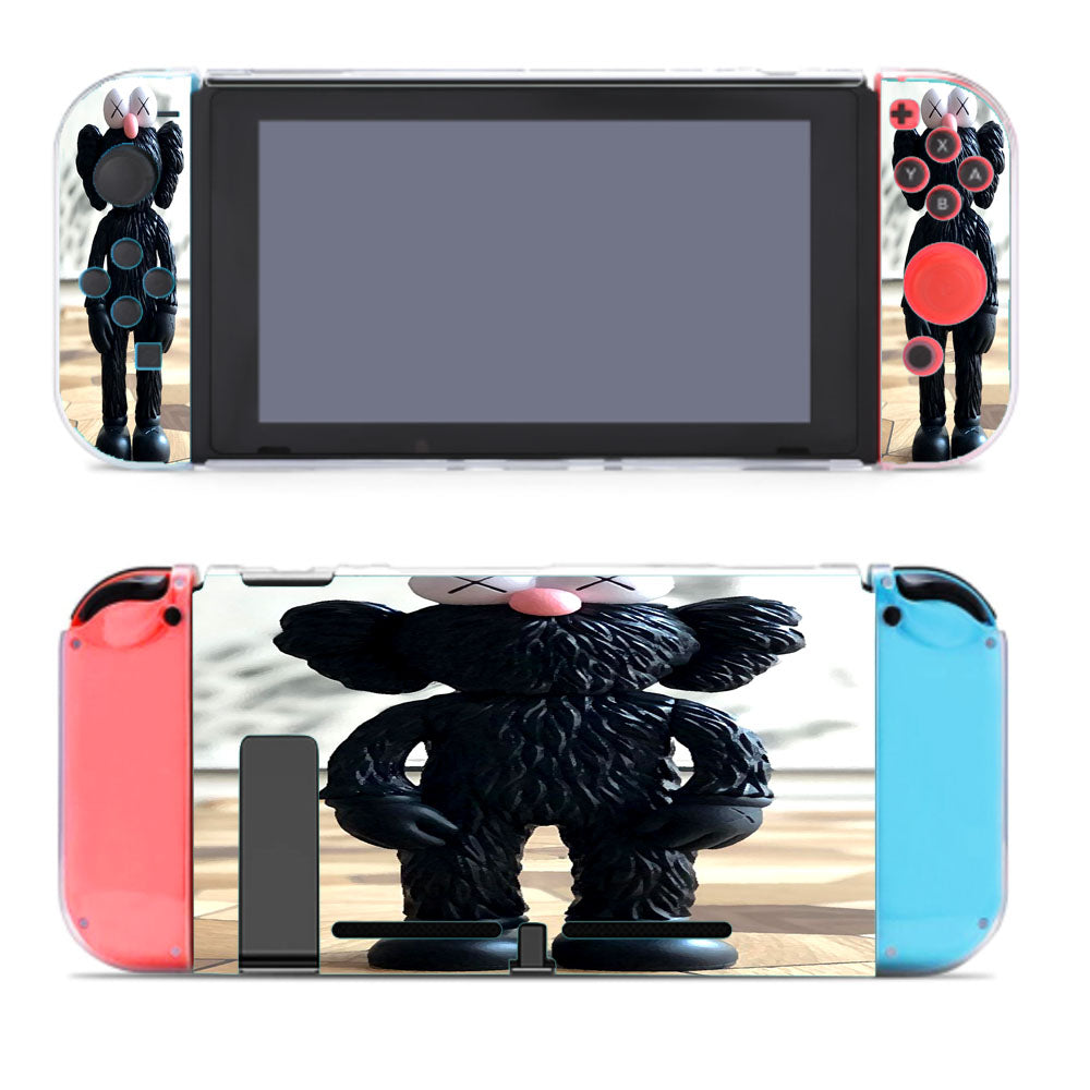 Elmo Black Kaws Sculpture Nintendo Switch Cover Case