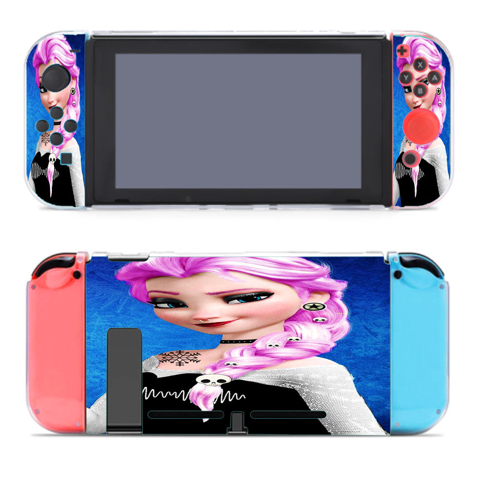 Elsa Frozen Art Tattoo Swag Nintendo Switch Cover Case