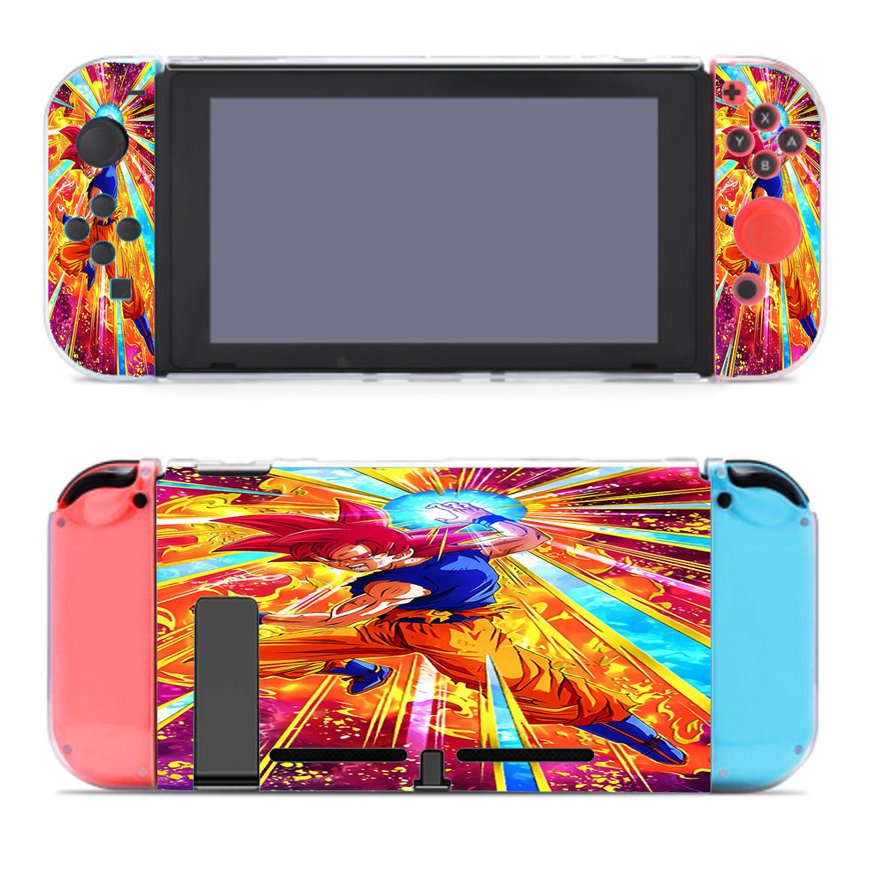 Flaring Battle Impulse Super Saiyan God Goku Nintendo Switch Cover Case