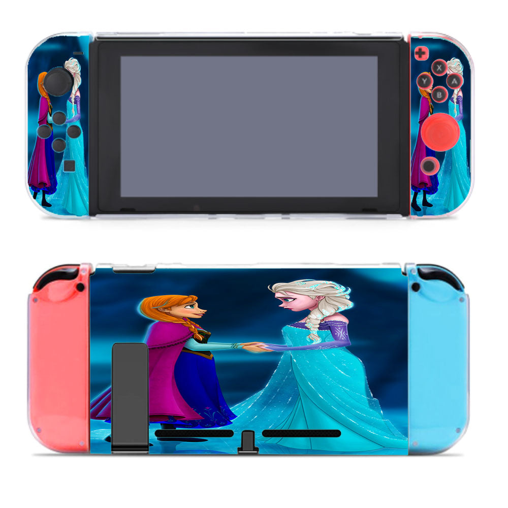 Frozen Elsa And Anna Cartoon Nintendo Switch Cover Case