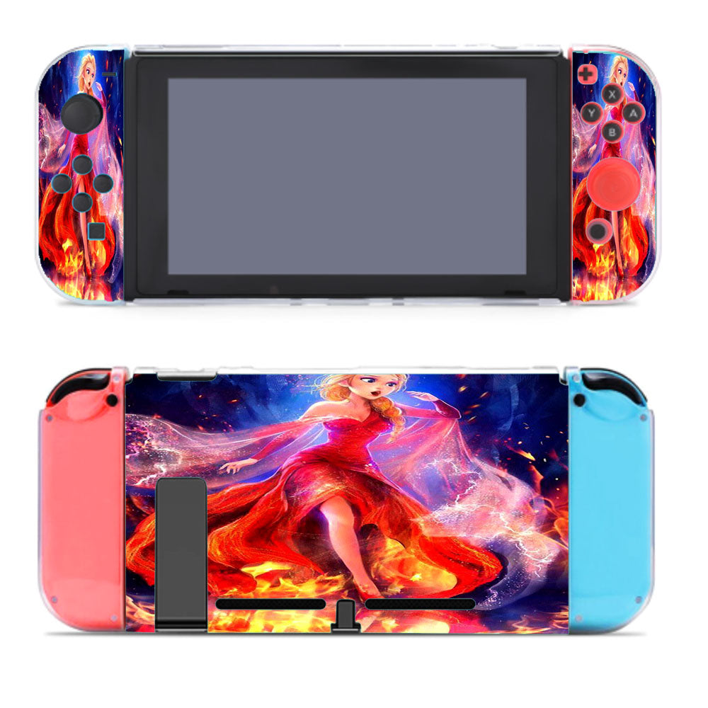 Frozen Fire Red Nintendo Switch Cover Case