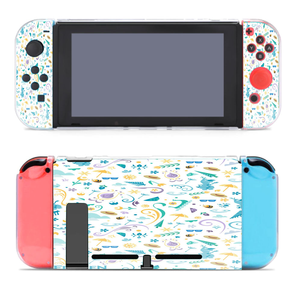 Frozen Pattern Wallpaper Nintendo Switch Cover Case