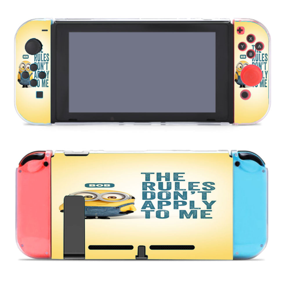 Funny Minion Bob Quote Nintendo Switch Cover Case