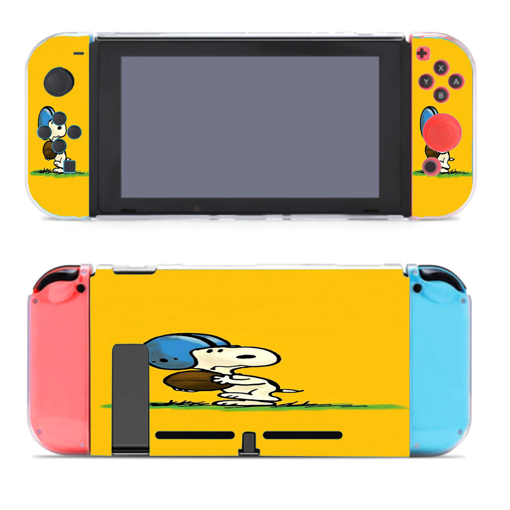 Funny Snoopy Play Football Nintendo Switch Cover Case