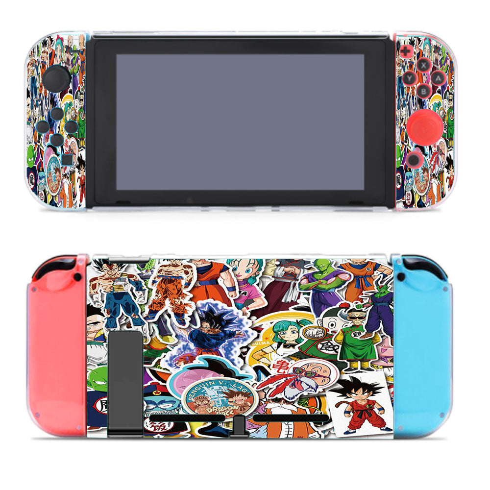 Goku Krilin Vegeta Bulma Dragon Ball Sticker Collage Nintendo Switch Cover Case