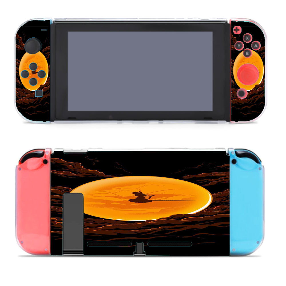 Goku On Nimbus Silhouette Nintendo Switch Cover Case