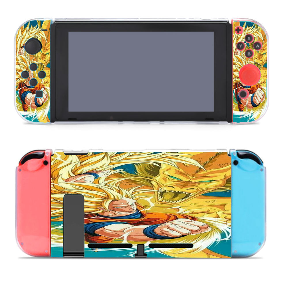 Goku Ssj3 And Golden Shenron Nintendo Switch Cover Case