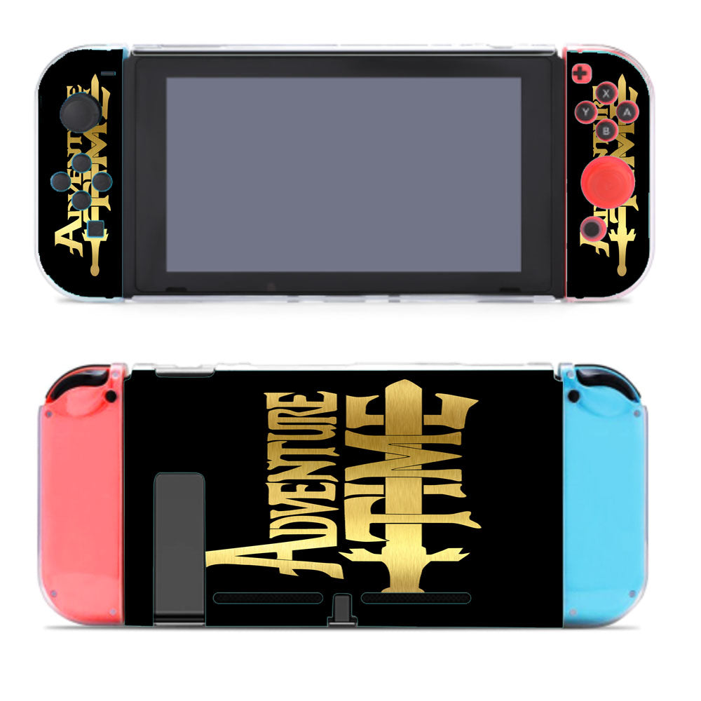 Gold And Black Adventure Time Logo Nintendo Switch Cover Case