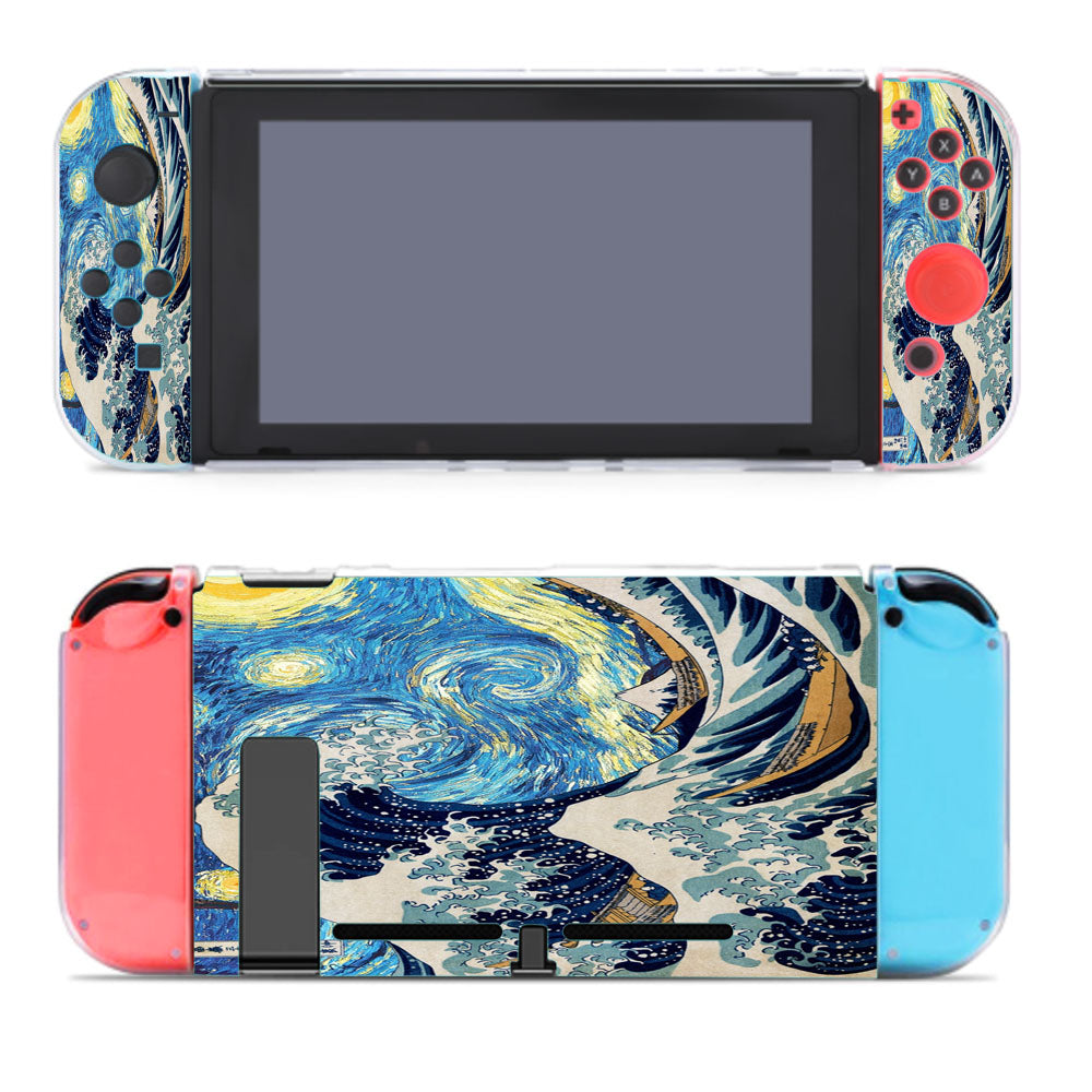Great Wave Off Kanagawa Starry Night Van Gogh Nintendo Switch Cover Case