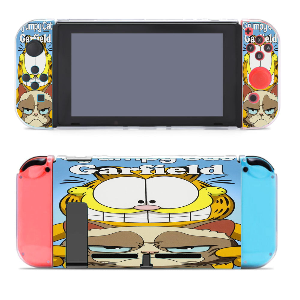 Grumpy Cat And Garfield Nintendo Switch Cover Case