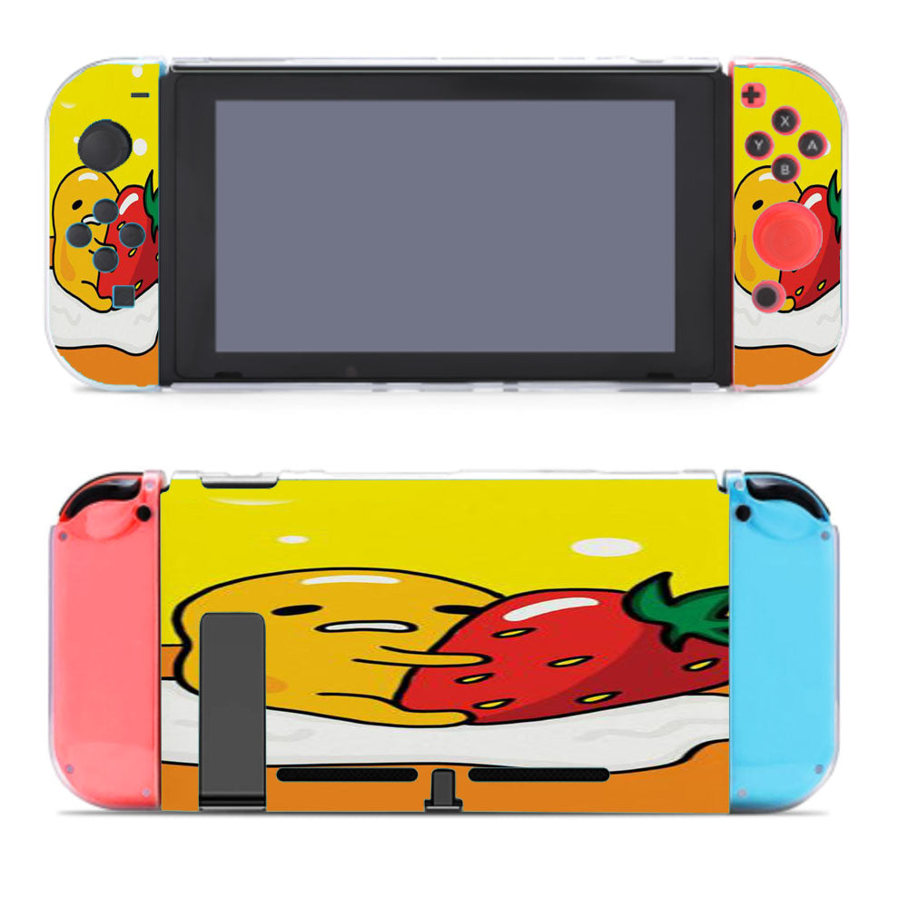 Gudetama With Strawberry Nintendo Switch Cover Case