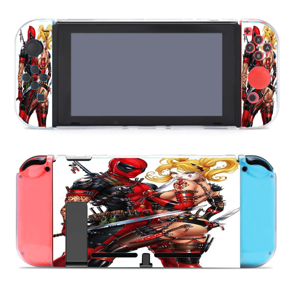 Harley Quinn And Deadpool Nintendo Switch Cover Case