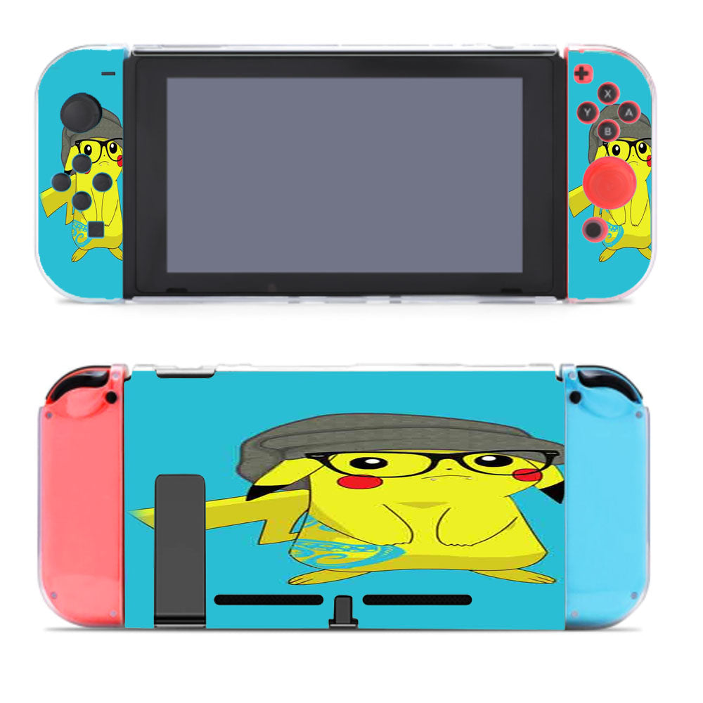Hipster Pikachu Nintendo Switch Cover Case