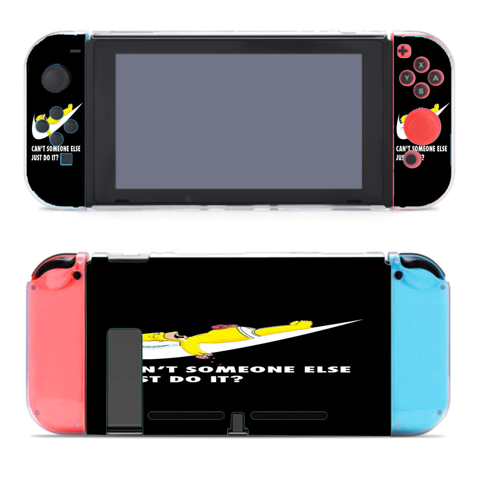 Homer Simpson Nike Black Nintendo Switch Cover Case