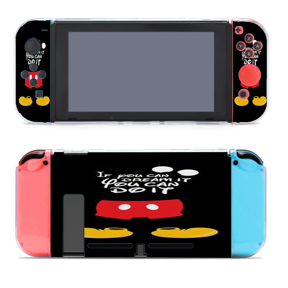 If You Can Dream It You Can Do It Mickey Mouse Nintendo Switch Cover Case
