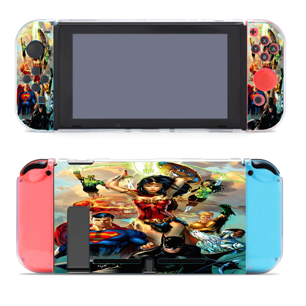 Justice League Comic Art Nintendo Switch Cover Case