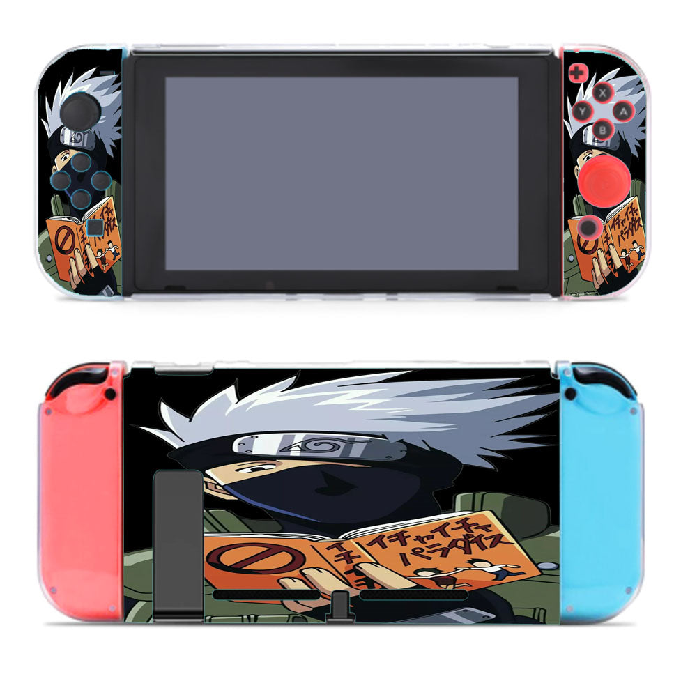 Kakashi Reading A Book Black Nintendo Switch Cover Case